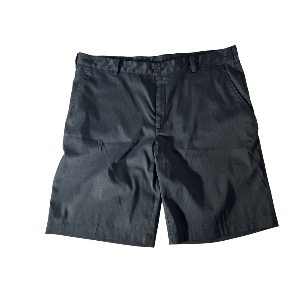 Nike Golf Dri-FIT Shorts Mens 38‎ Black Flat Front Chino Performance Sport
